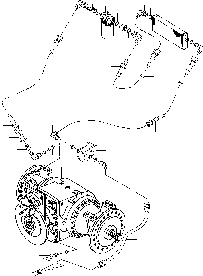 BRACKET, OIL COOLER MOUNTING 1436 301 H91 KOMATSU