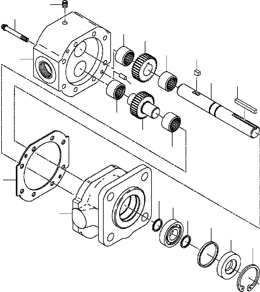 KEY, WOODRUFF - .12 IN W, .5 IN D, .5 IN L 124 543 KOMATSU