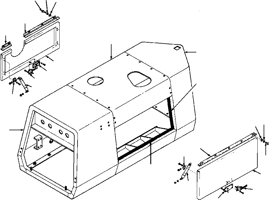 HOOD SIDE INSTALLATION 1433 110 H91 KOMATSU