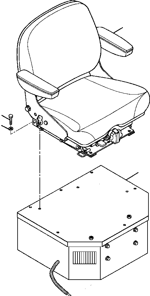 SEAT INSTALLATION, SUSPENSION 1433 290 H91 KOMATSU