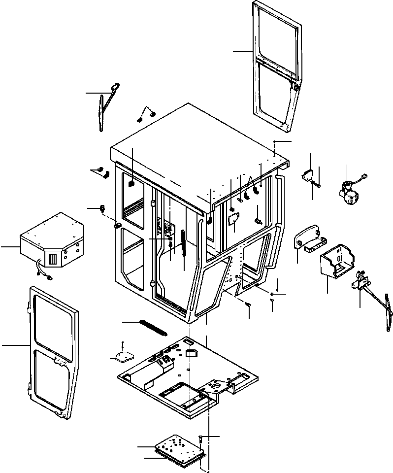 MOUNT WELDMENT, DOCUMENT CASE 1434 181 H91 KOMATSU