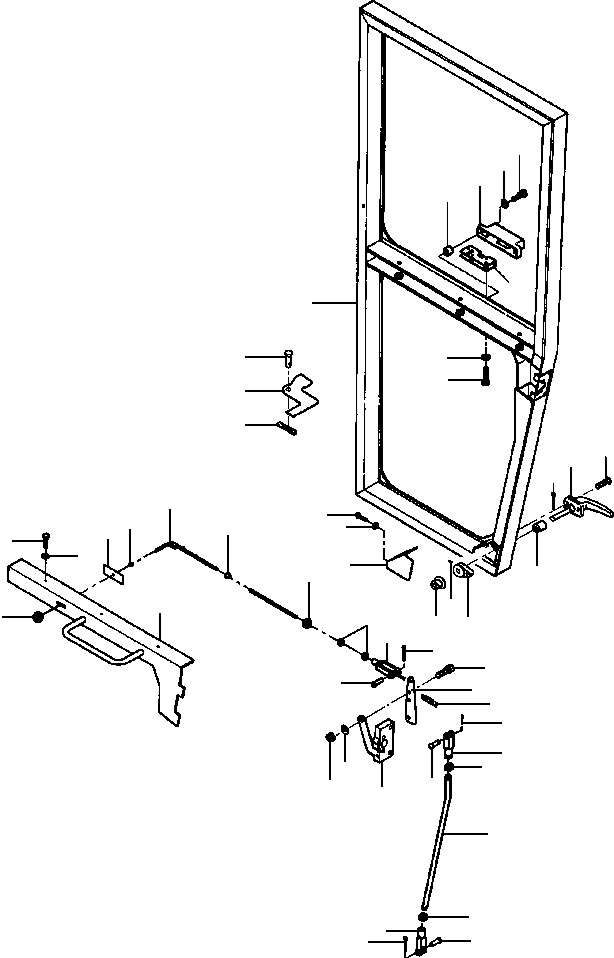 FULL-HEIGHT CAB DOOR IMPROVEMENT KIT 1437 830 H91 KOMATSU