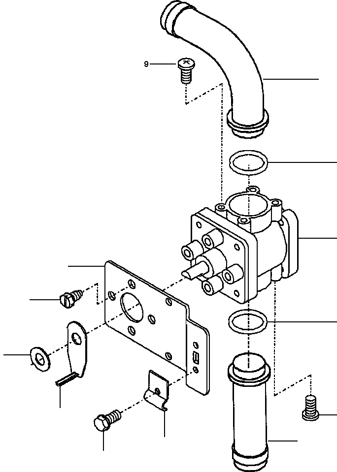 VALVE, HEATER CONTROL 1434 974 H91 KOMATSU