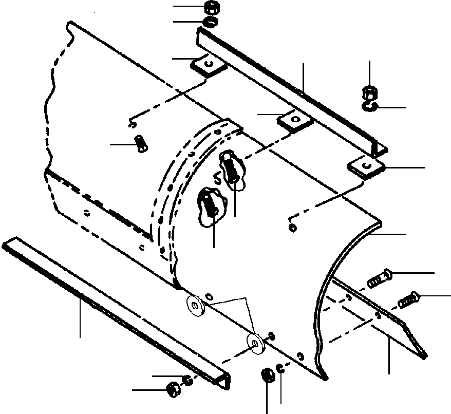 KIT. 2' MOLDBOARD EXTENSION - L.H 1434 442 H91 KOMATSU