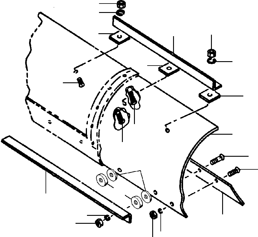 KIT, 2' MOLDBOARD EXTENSION - R.H 1434 451 H91 KOMATSU