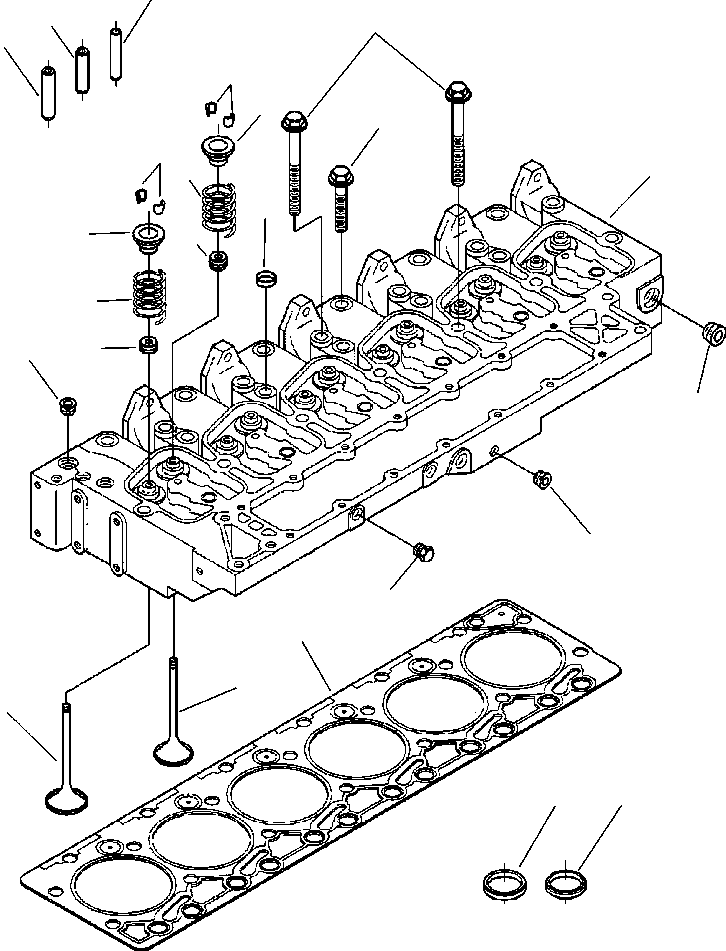 Головка цилиндра 6736-11-1380 KOMATSU