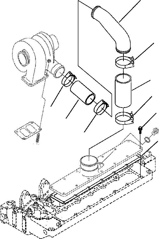 PIPE, AIR INLET 6735-11-4440 KOMATSU