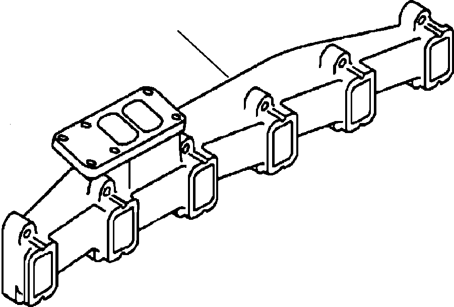MANIFOLD, EXHAUST 6735-11-1850 KOMATSU