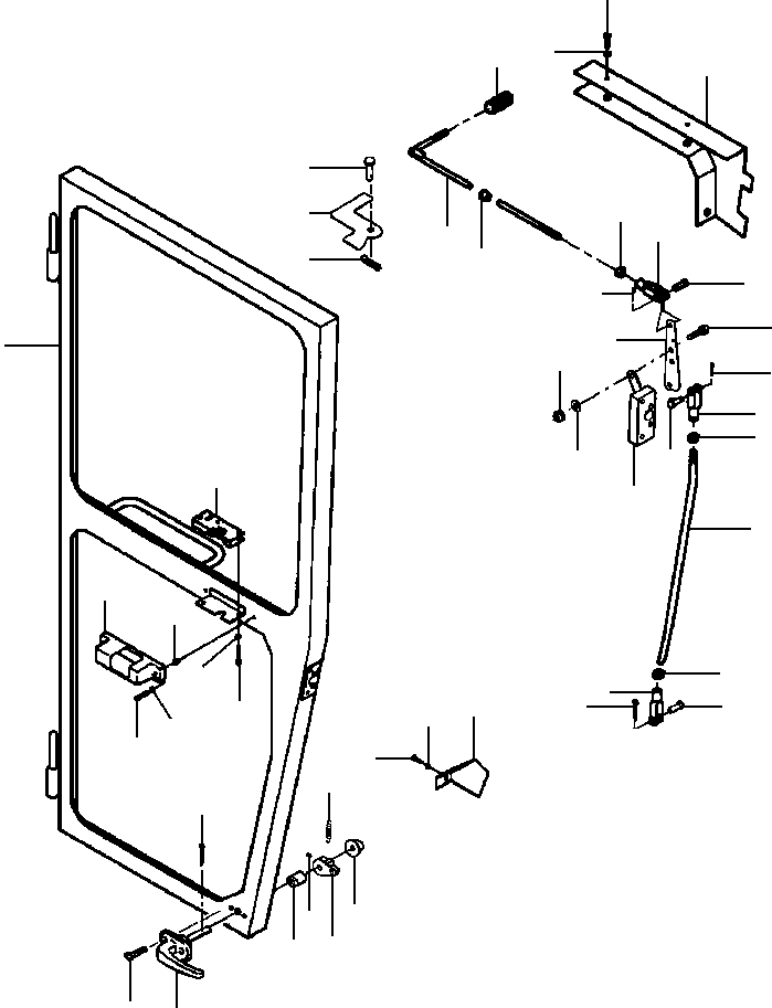 DOOR WELDMENT 1431 965 H92 KOMATSU