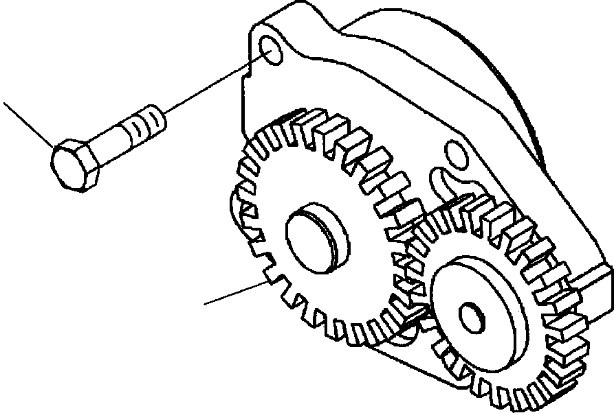 PUMP, LUBRICATING OIL 1307 667 H1 KOMATSU