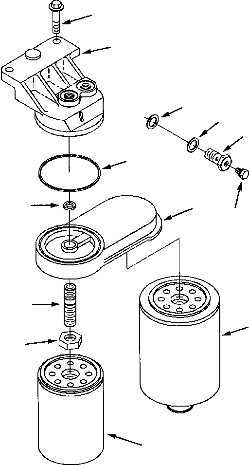 HEAD, FUEL FILTER 1310 403 H1 KOMATSU