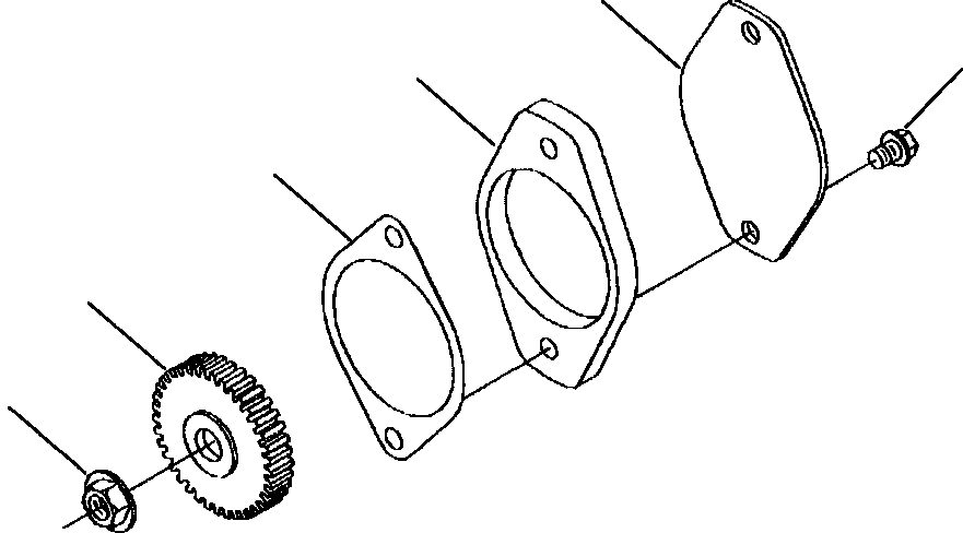 GEAR, ACCESSORY DRIVE 1304 605 H1 KOMATSU