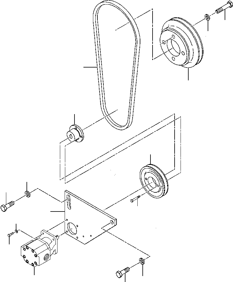 COOLER INSTALLATION, REAR AXLE OIL (1436 325 H91) KOMATSU