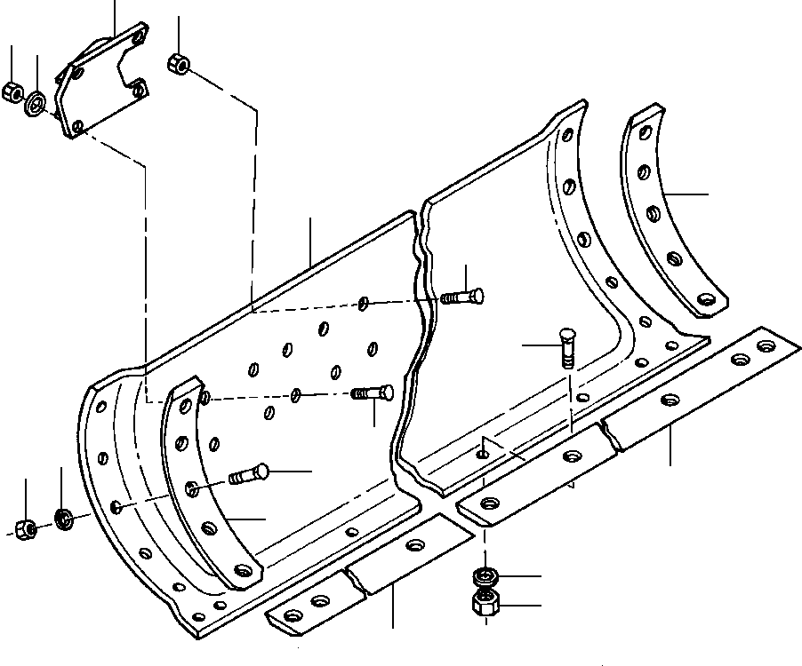 MOLDBOARD ASSEMBLY-1 IN. X 24 IN. X 14FT. 1436 649 H91 KOMATSU