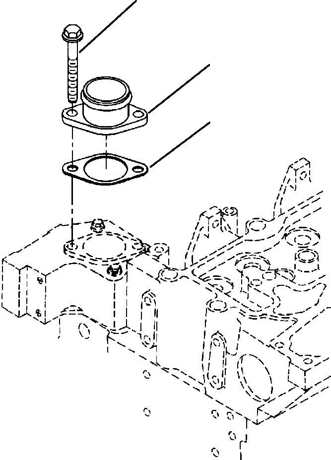 CONNECTION, WATER OUTLET 1304 940 H1 KOMATSU