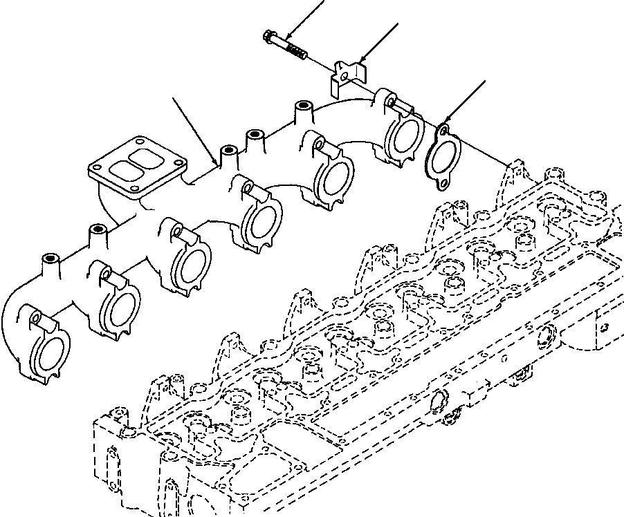 GASKET, EXHAUST MANIFOLD 1241 144 H1 KOMATSU