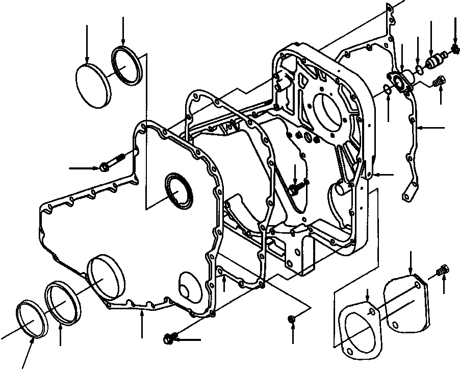 Расширительная заглушка 1257 939 H1 KOMATSU