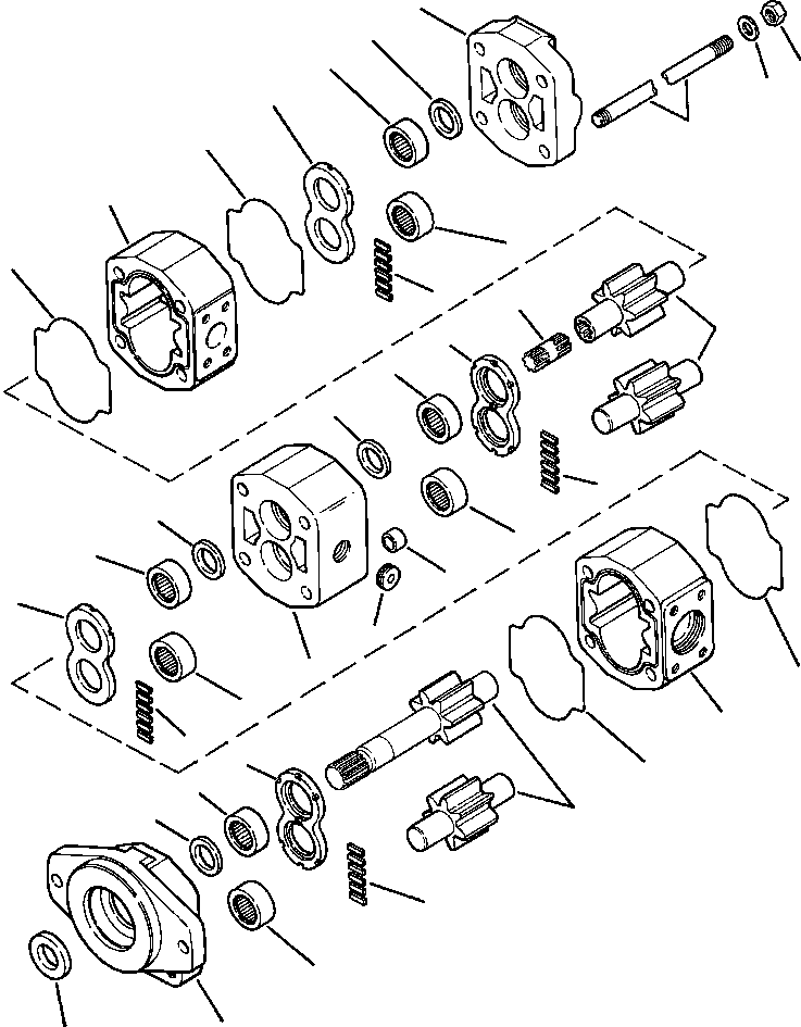 PUMP, TORQUE CONVERTER AND TRANSMISSION 1233 769 H91 KOMATSU