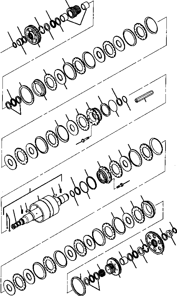 CLUTCH ASSEMBLY, FIRST AND SECOND 1112 874 C91 KOMATSU