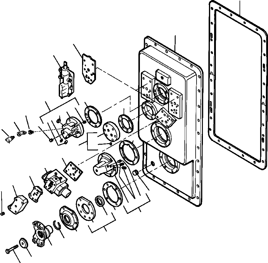 COVER ASSEMBLY, REVERSE IDLER SHAFT 942 643 C91 KOMATSU