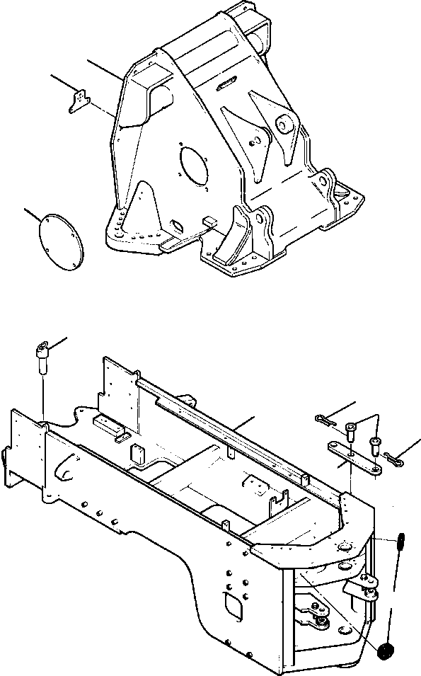FRAME, FRONT MAIN 1301 436 H91 KOMATSU
