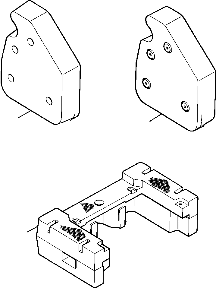 COUNTERWEIGHT, SIDE LH 1234 993 H1 KOMATSU