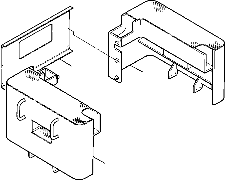 PLATFORM, REAR - RIGHT 1128 084 C1 KOMATSU