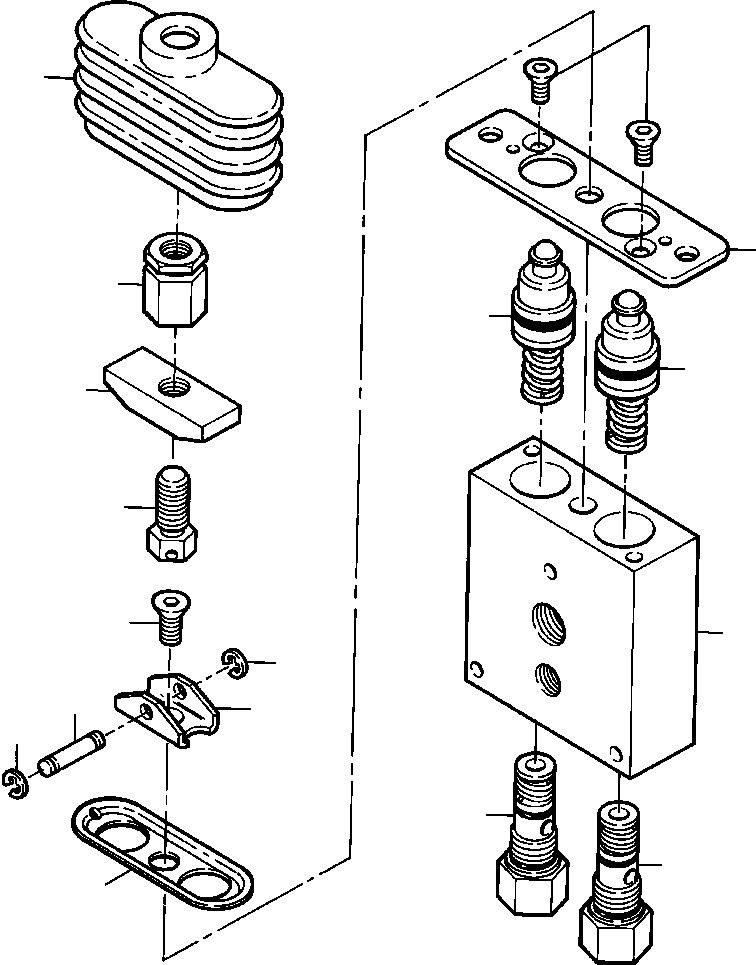 SECTION ASSEMBLY, LEVER 1243 252 H91 KOMATSU