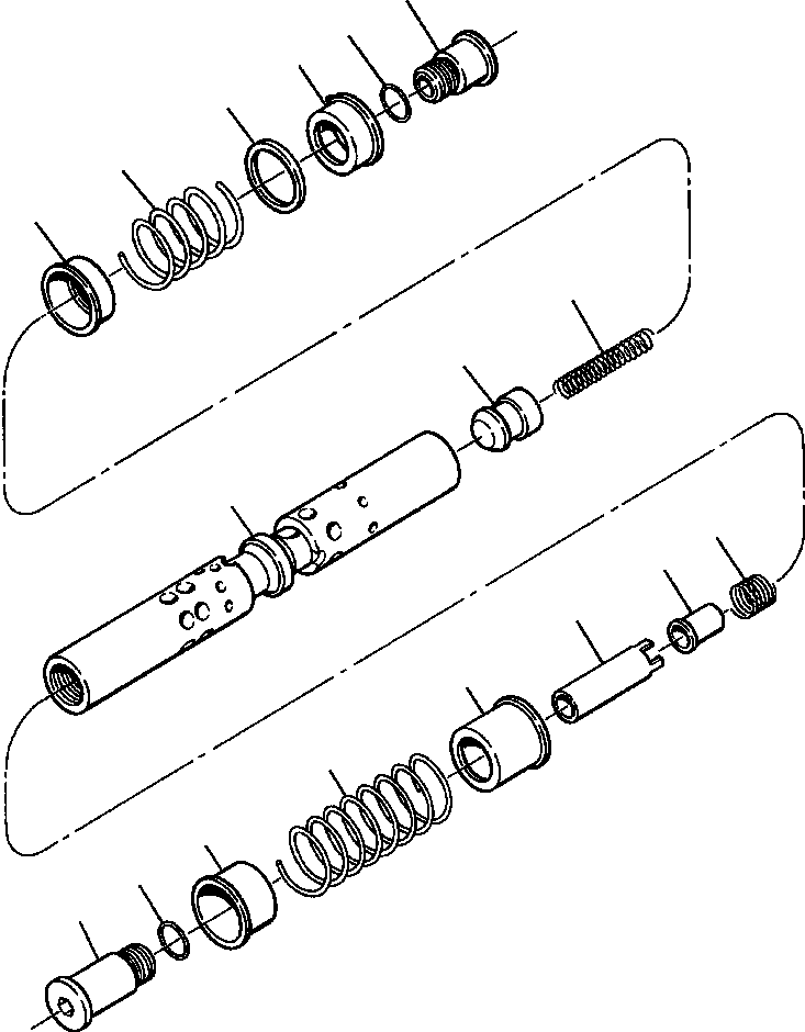 SPOOL ASSEMBLY, BLADE LIFT 1223 196 H91 KOMATSU