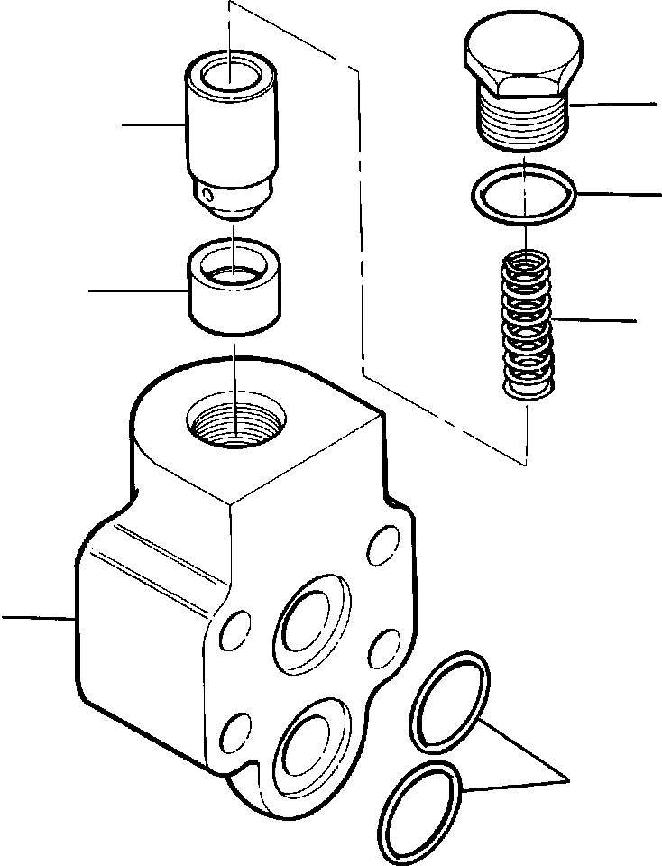 VALVE ASSEMBLY, ANTI CAVITATION 702 646 C91 KOMATSU