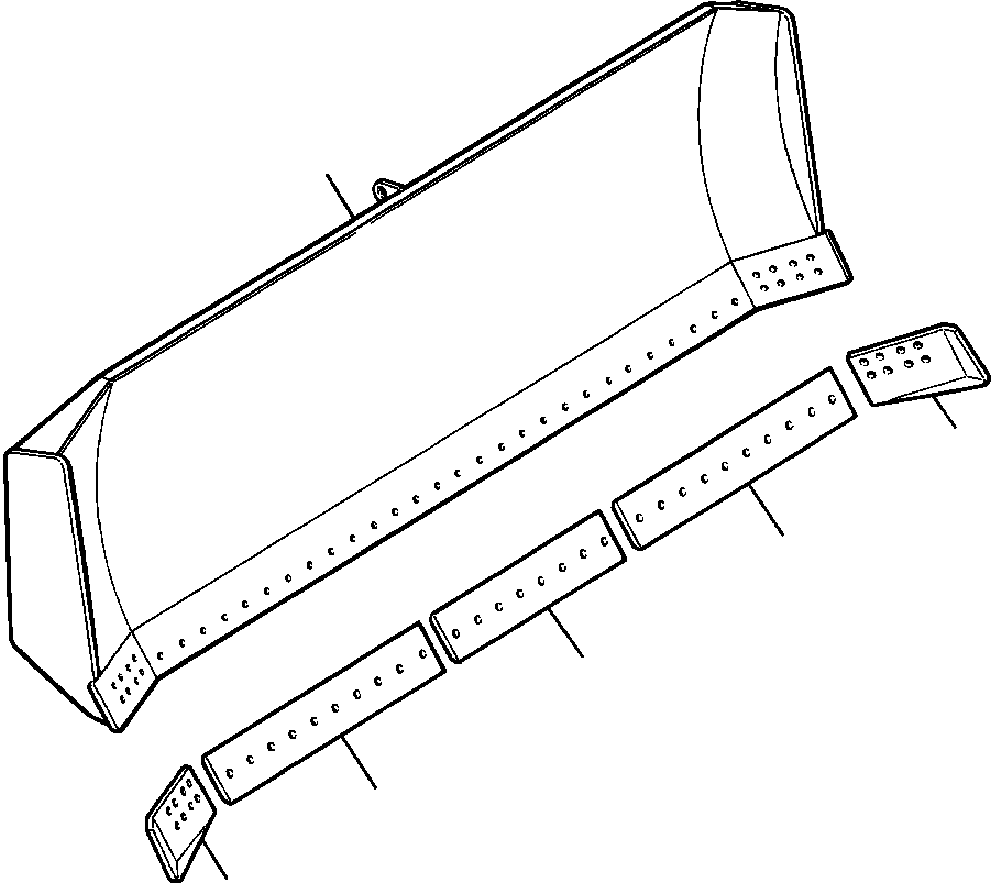 BLADE, CENTER CUTTING 623 976 C1 KOMATSU