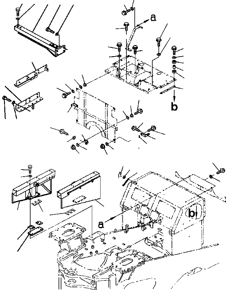 Кронштейн прав. 427-54-22341 KOMATSU