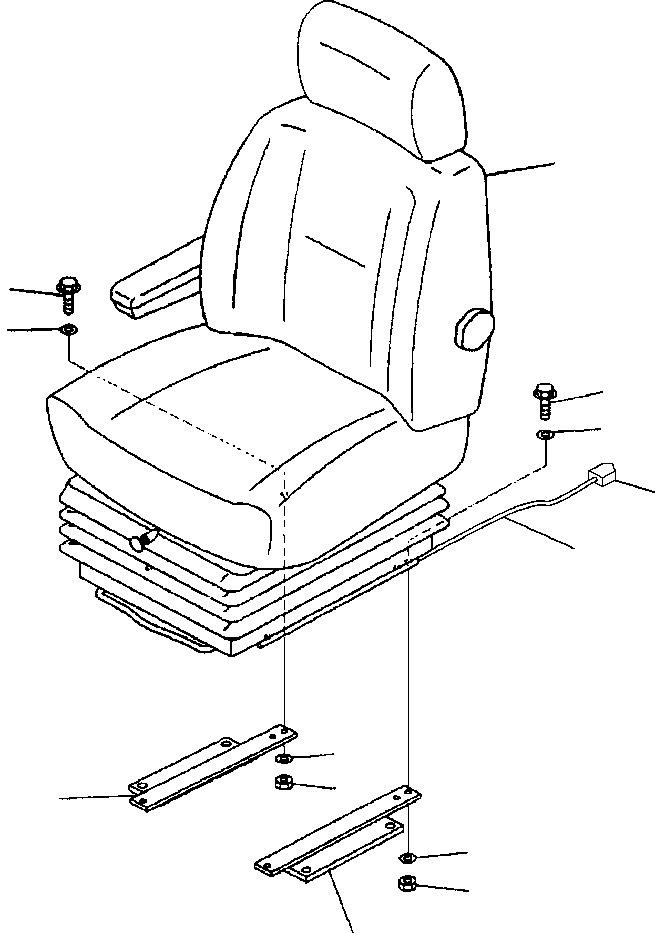 SEAT, OPERATOR 427-57-A1210 KOMATSU