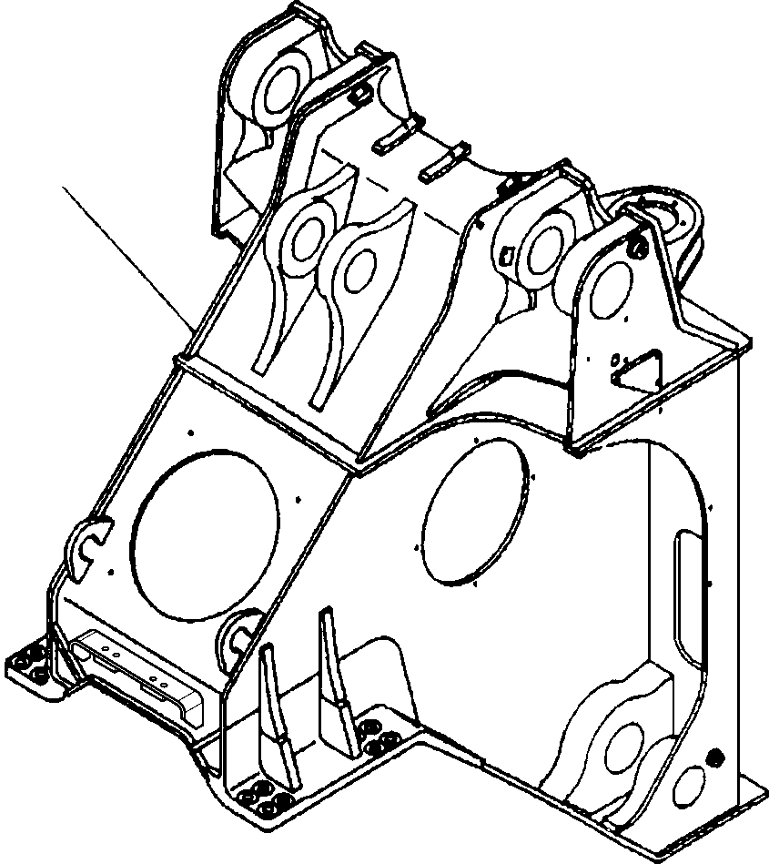 FRAME, FRONT 427-46-A1210 KOMATSU