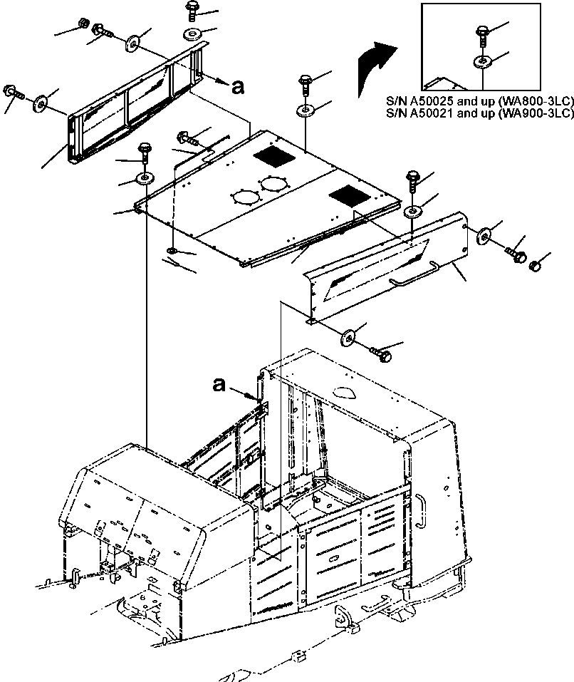 HOOD, TOP 427-54-A1640 KOMATSU