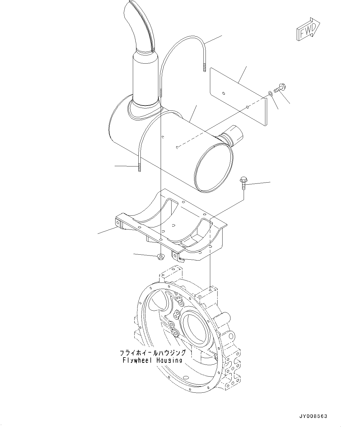 Глушитель 6271-11-5230 KOMATSU