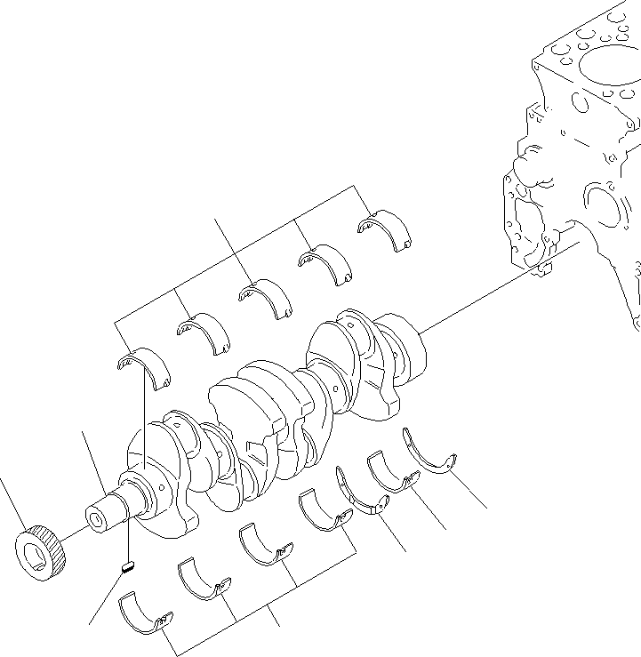 CRANKSHAFT ASS'Y 6205-31-1202 KOMATSU
