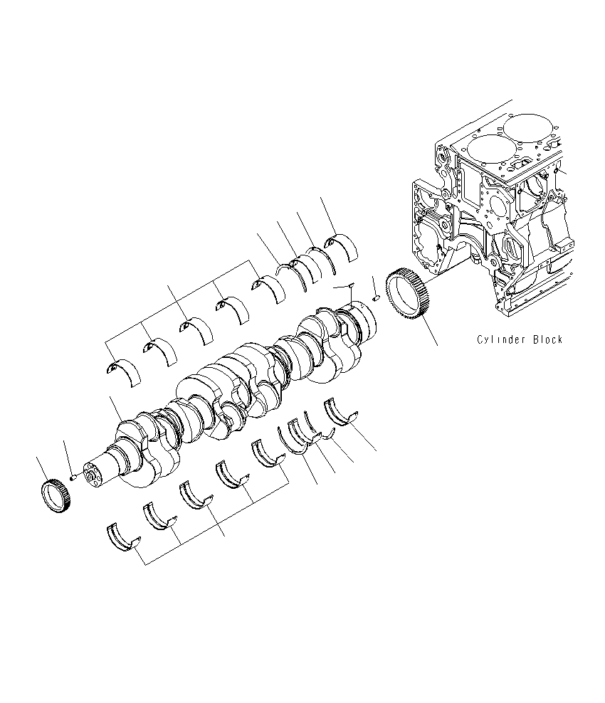 Упорный вкладыш 6162-23-8210 KOMATSU