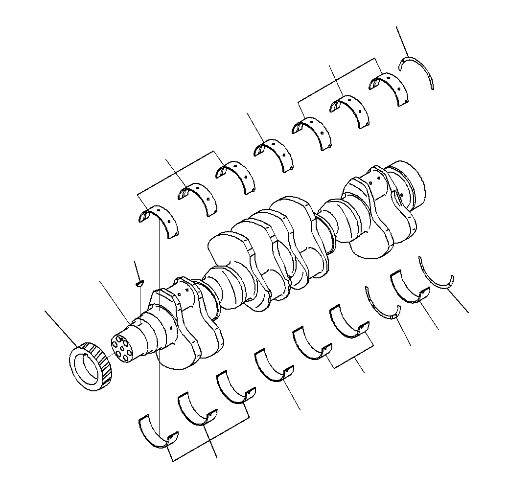 Упорный вкладыш в сборе 6215-29-8050 KOMATSU