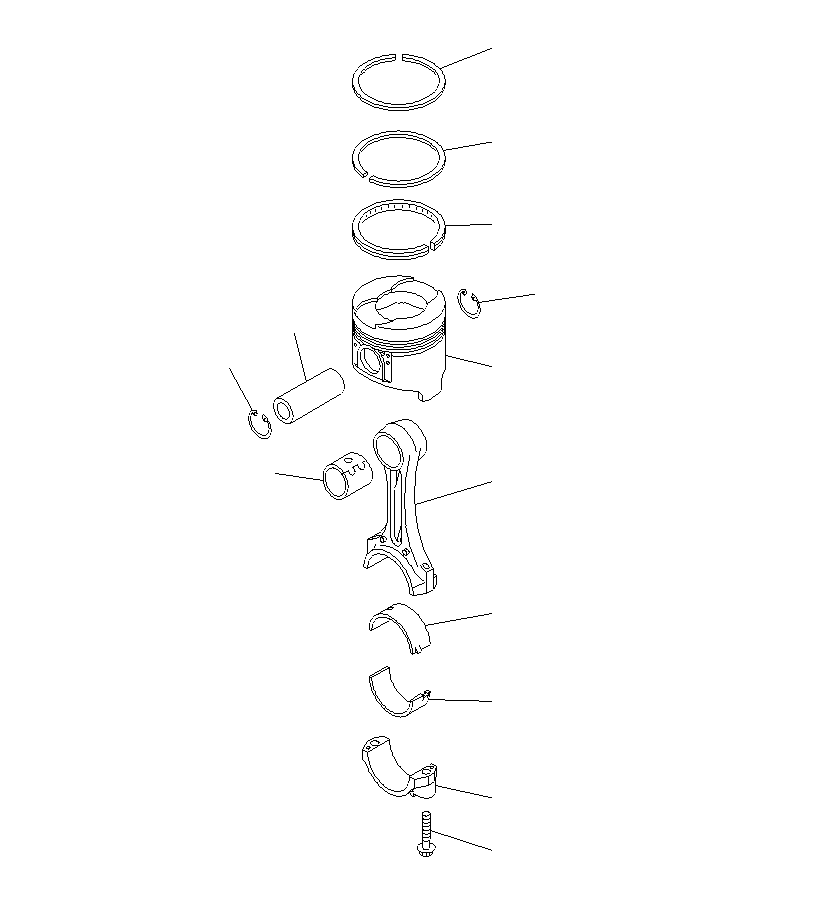 PISTON RING ASS'Y, PER CYLINDER 6208-39-2201 KOMATSU