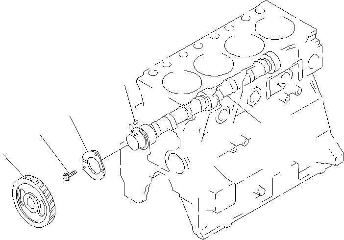 CAMSHAFT ASS'Y 6205-41-1500 KOMATSU