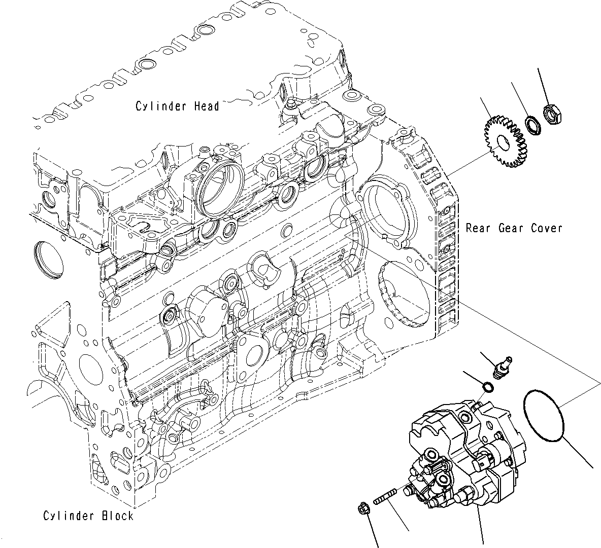 Насос в сборе 6745-71-1171 KOMATSU