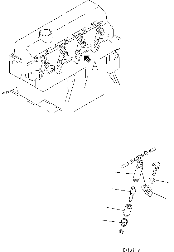 NOZZLE HOLDER ASS'Y 6208-11-3100 KOMATSU
