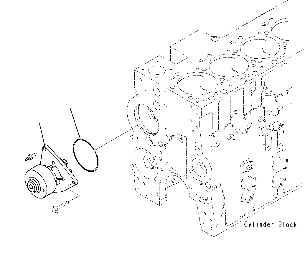 Water Pump Assembly 6746-61-1201 KOMATSU