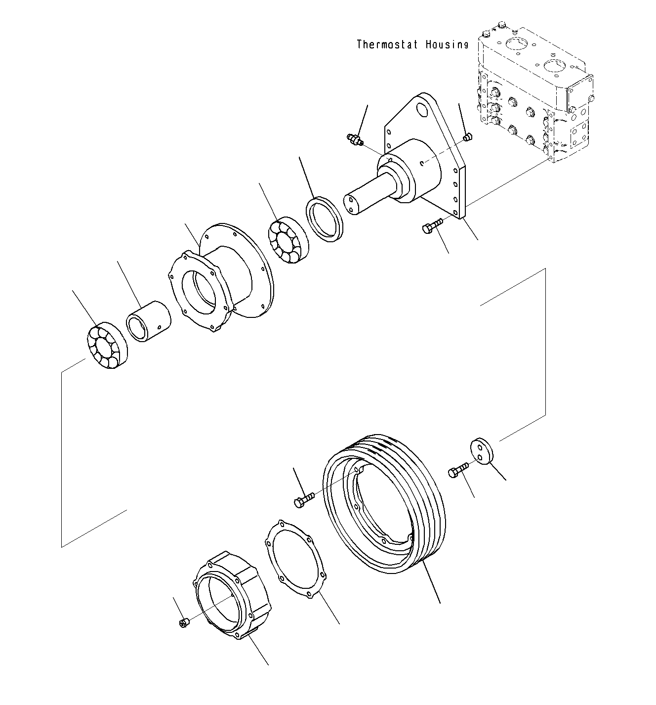 Pulley Assembly, Fan 6219-61-3030 KOMATSU