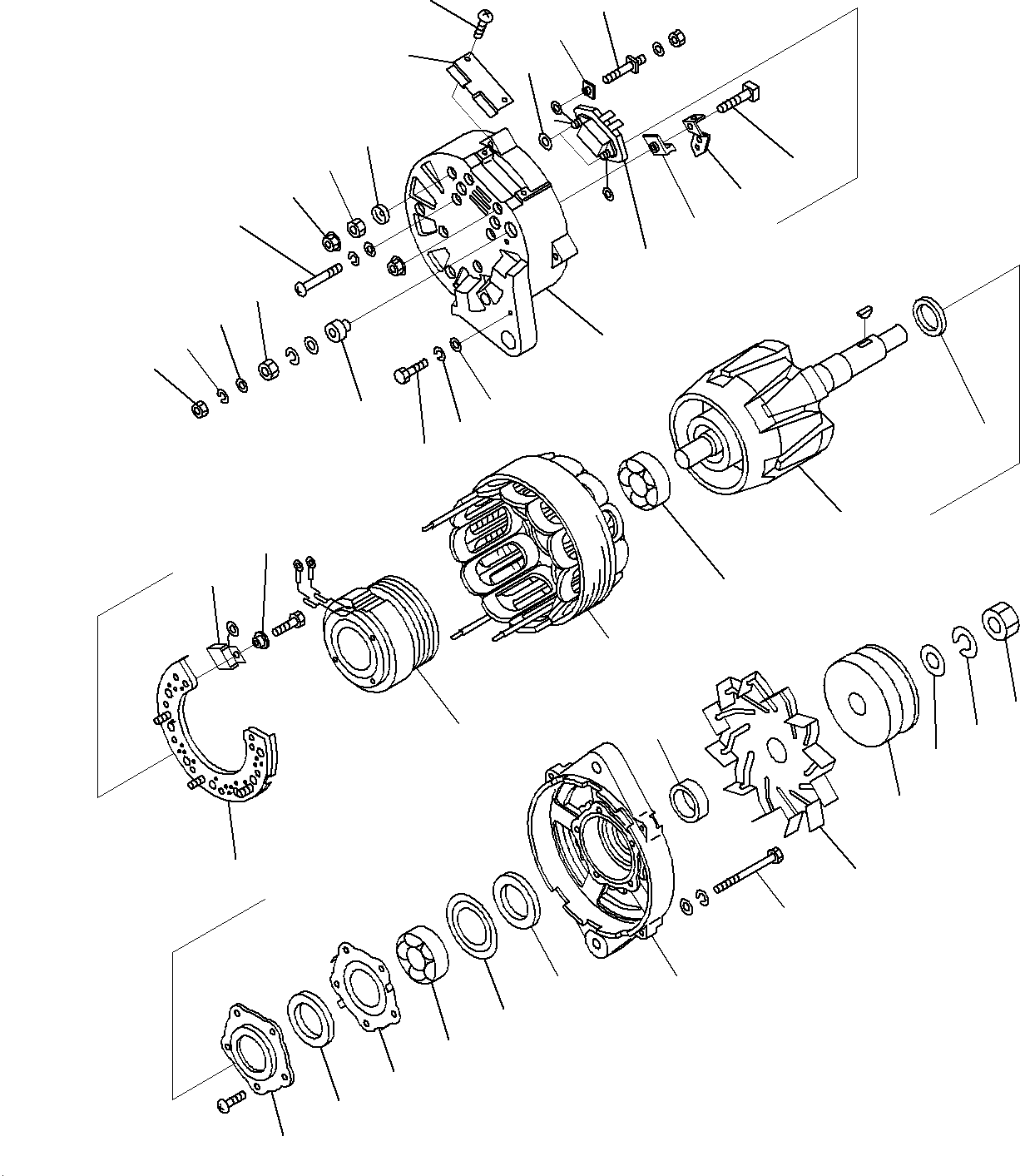 Alternator Assembly, 90Amp. 600-825-9331 KOMATSU