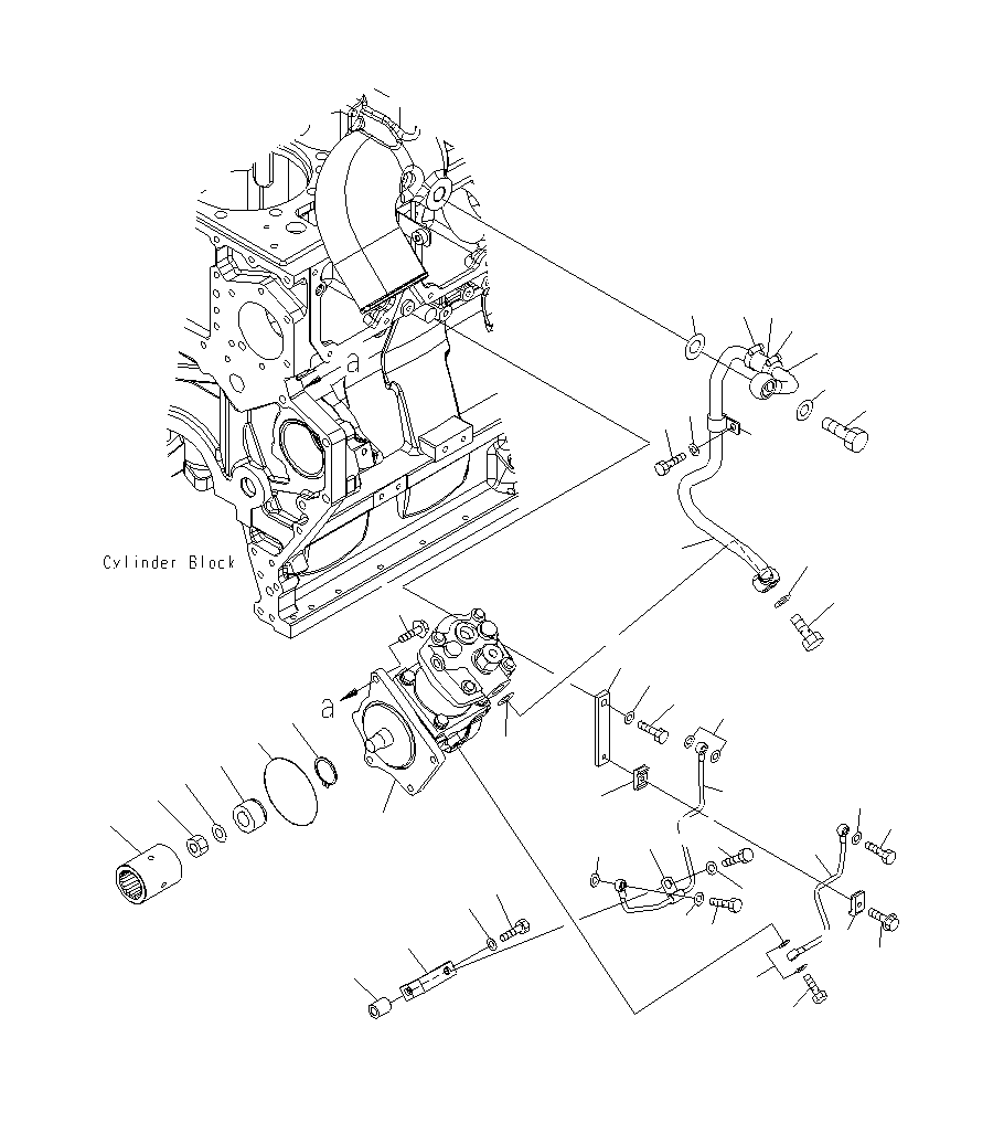 AIR COMPRESSOR ASS'Y 6210-81-3122 KOMATSU