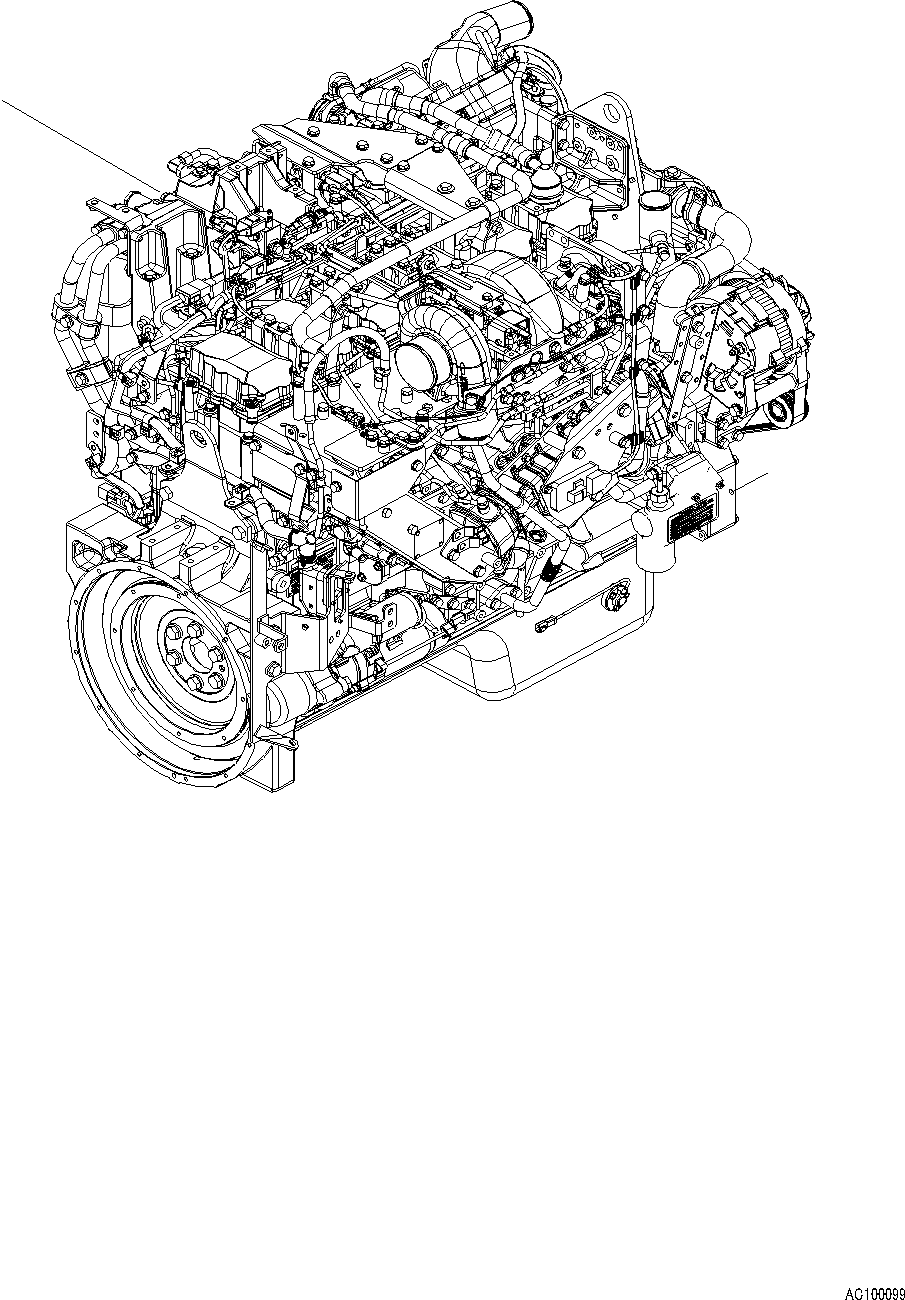 Engine Assembly, (F1) 6253-F0-AN10 KOMATSU