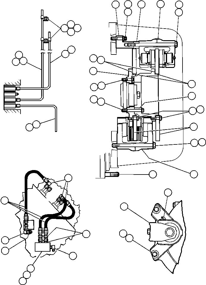 TUBE - TO PARKING BRAKE ASSM EB5935 KOMATSU