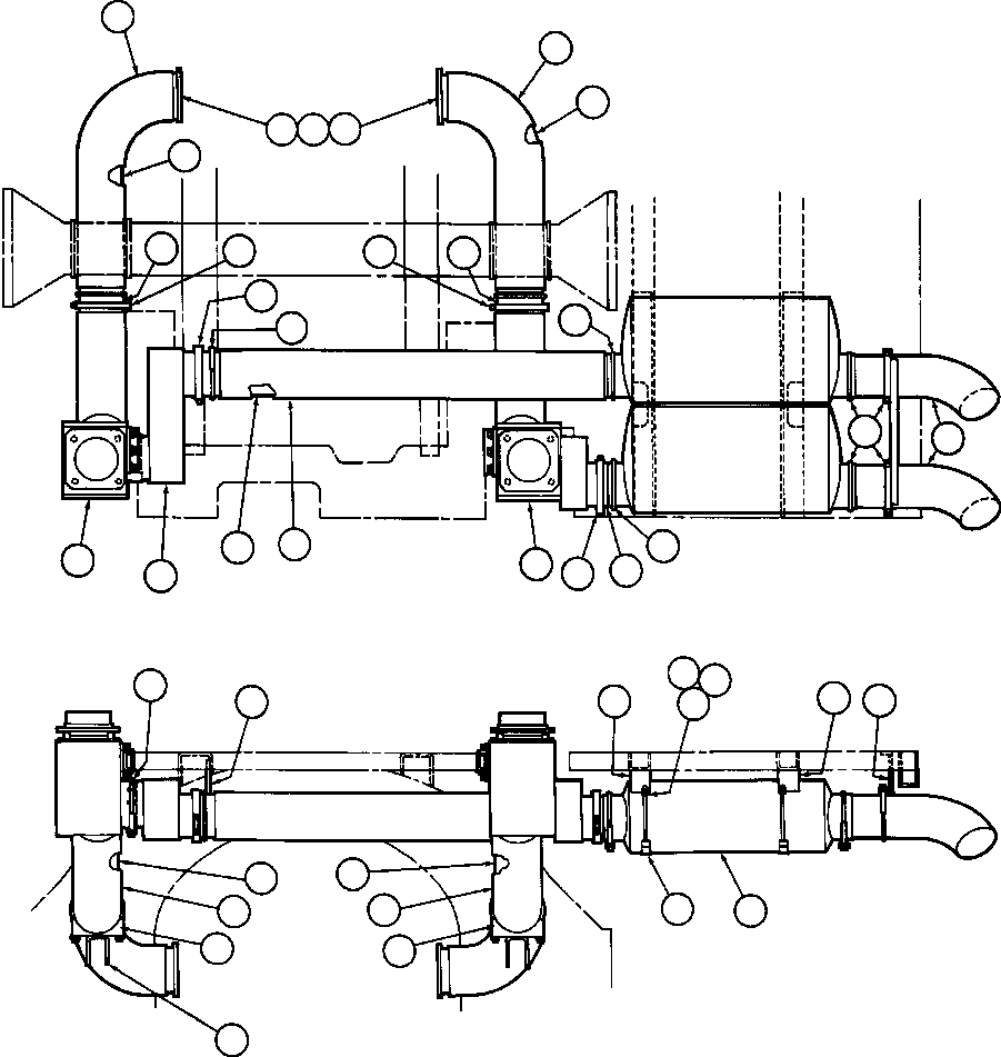 HANGER, EXHAUST EB4765 KOMATSU